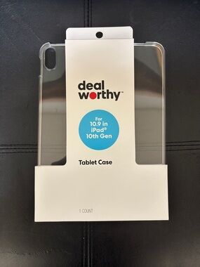 dealmart worthy Tablet Case for 10.9 in iPad 10th Gen - Clear - NWT